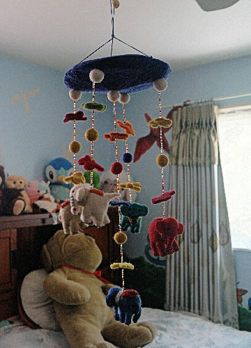 Elephant Mobile for baby room FH-016